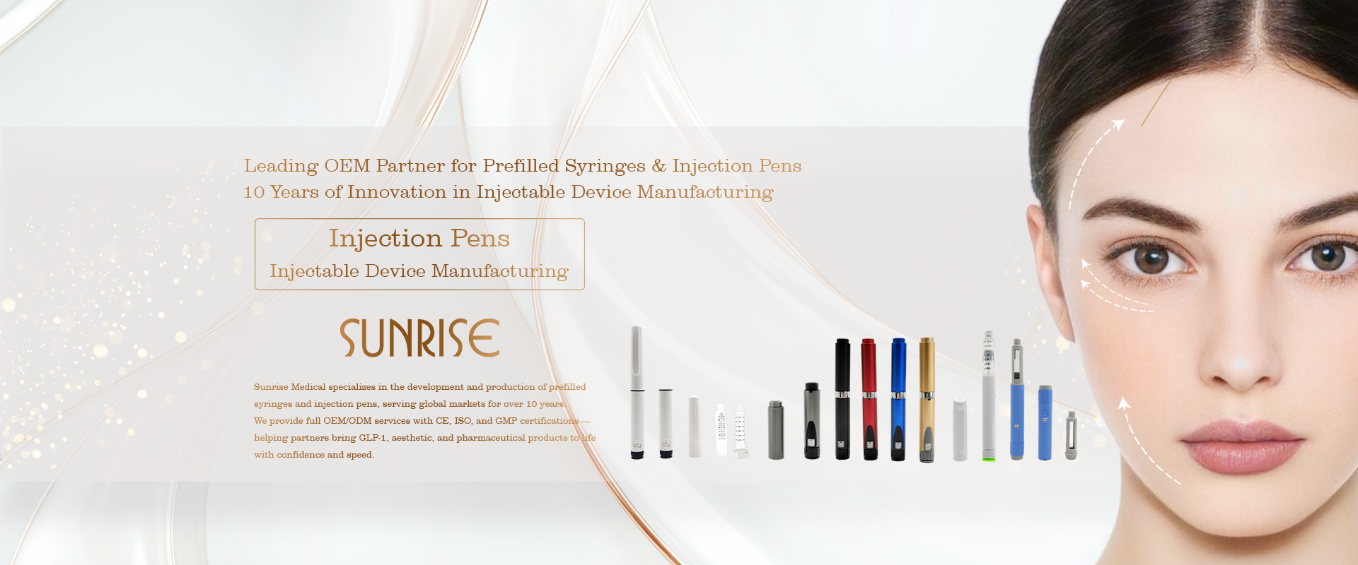 Dubai Derma Exhibition Glass Syringe Products Showcase